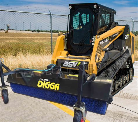 skid steer angle broom|sweeper broom for skid steer.